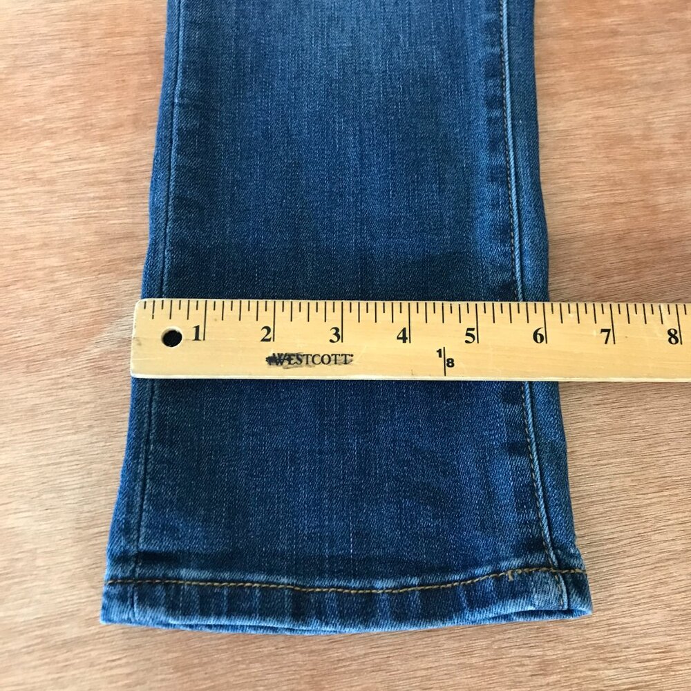Judy Blue Capri Fit Jeans Women 28 Blue Mid Rise Dark Wash Stretch Preppy 18751 - Picture 7 of 14